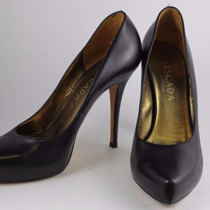 ESCADA Black Leather Pumps